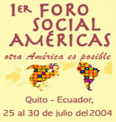 Primer Foro Social de las Amricas