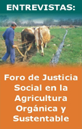 Entrevistas realizadas durante el Foro de Justicia Social en la Agricultura Orgnica y Sustentable
